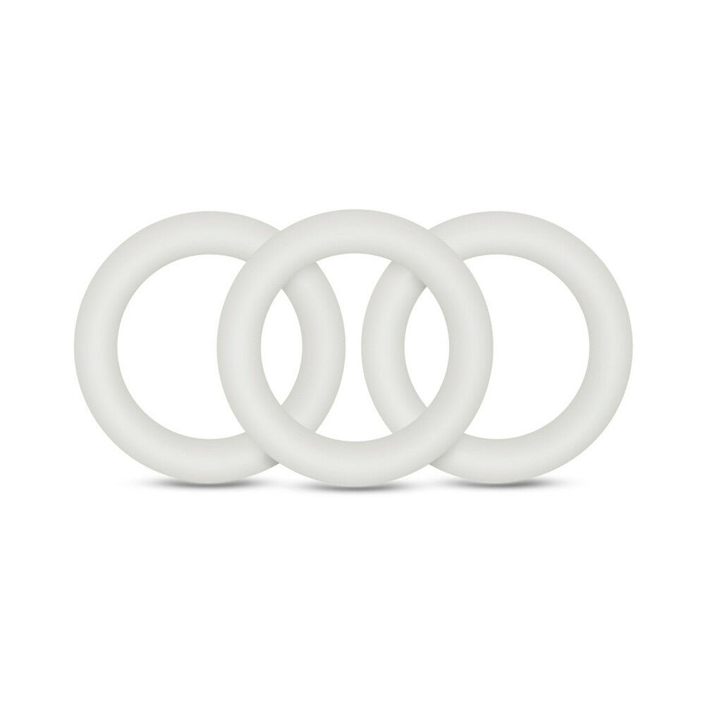Blush Performance VS2 Pure Premium Silicone Cockrings 3-Pack Small White - Fantasies Boutique