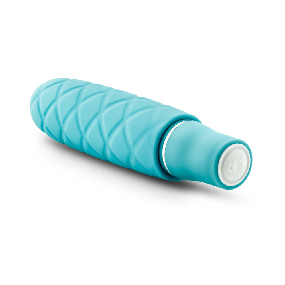 Blush Luxe Cozi Mini Silicone Slimline Vibrator Aqua - Fantasies Boutique