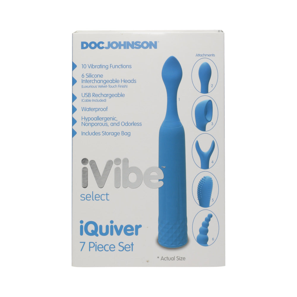 iVibe Select - iQuiver - 7 Piece Set Periwinkle Blue - Fantasies Boutique