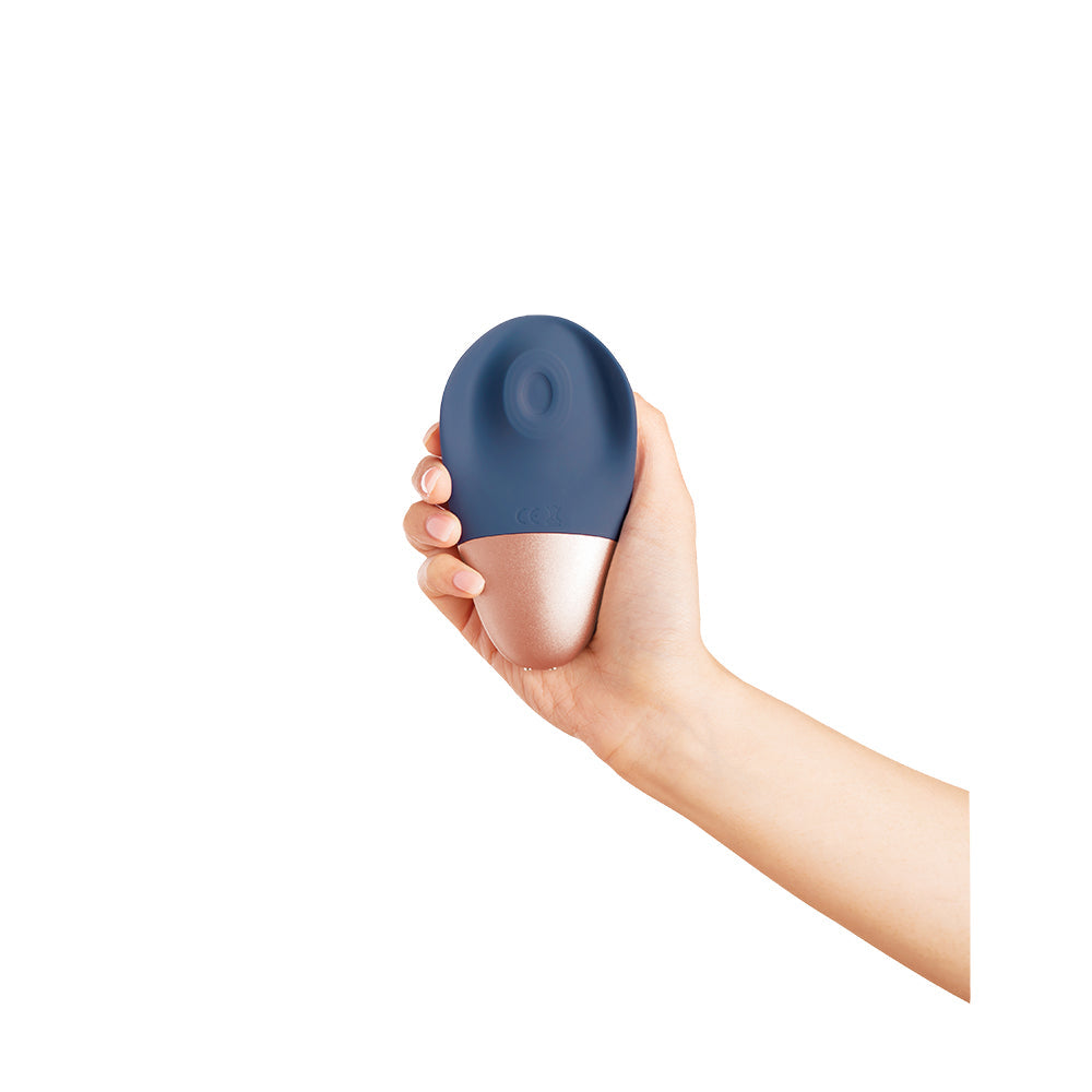 Deia The Arouser Pulsating External Stimulator Silicone Blue - Fantasies Boutique