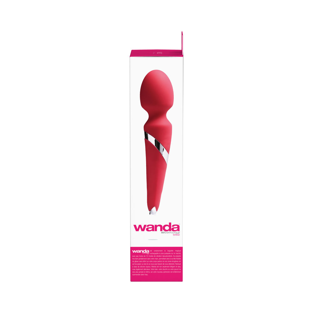 VeDO Wanda Rechargeable Wand Vibe - Foxy Pink - Fantasies Boutique
