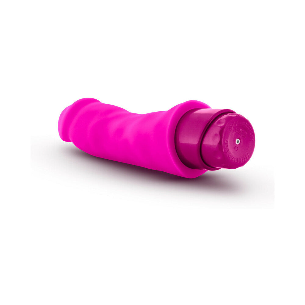Luxe Marco 7.75 in. Silicone Vibrating Dildo Pink - Fantasies Boutique