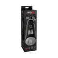 PDX Elite Ultimate Milker Gyrating Suction Stroker With Audio and Suction Cup Clear/Black - Fantasies Boutique
