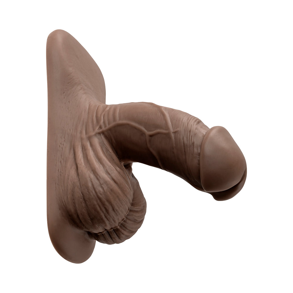 Gender X 4 in. Silicone Packer Dark - Fantasies Boutique