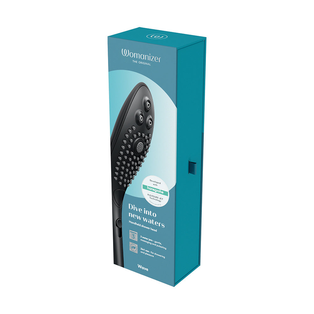 Womanizer Wave Shower Head Masturbator Black - Fantasies Boutique