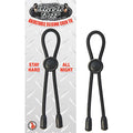 Mack Tuff Adjustable Silicone Cock Tie (Black)  Lasso/Bolo - Fantasies Boutique