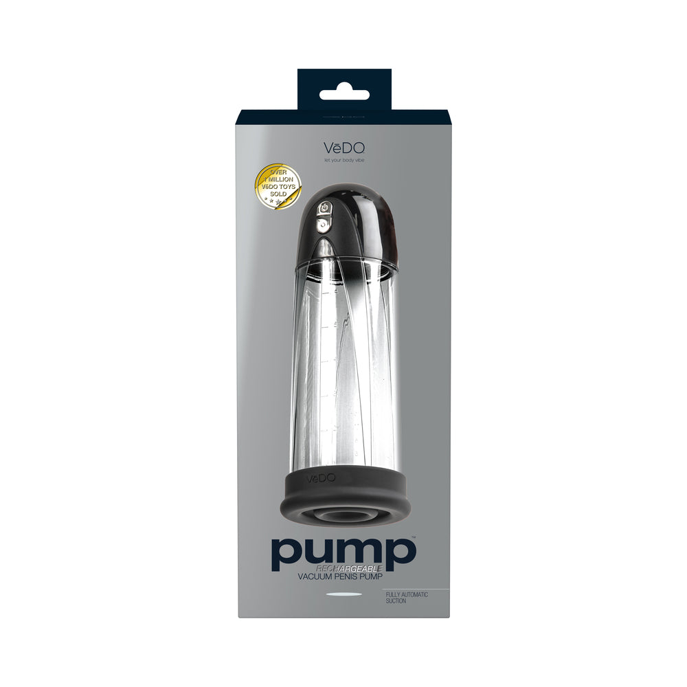 Pump Rechargeable Vacuum Penis Pump Black - Fantasies Boutique