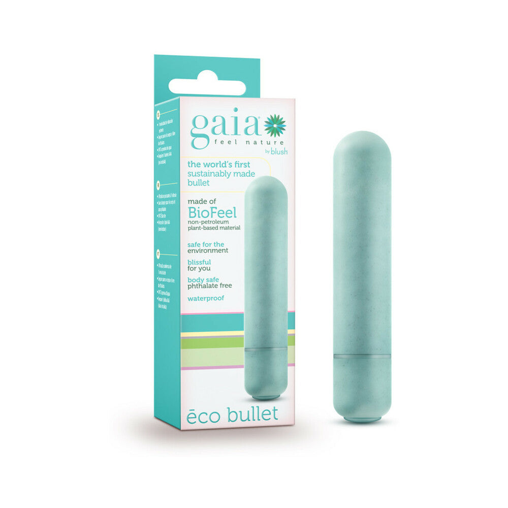 Blush Gaia Eco Bullet Single-Speed Vibrator Aqua - Fantasies Boutique
