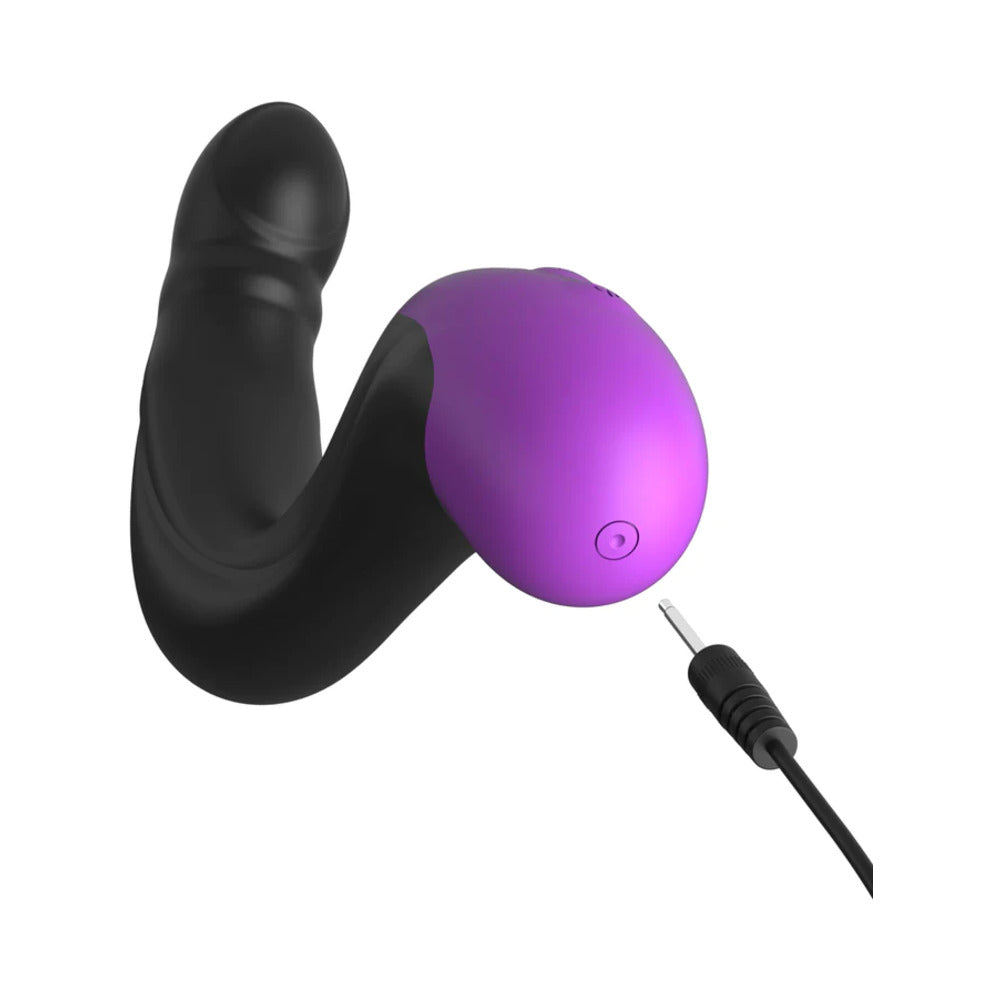 Pipedream Anal Fantasy Elite Collection Rechargeable Silicone Hyper-Pulse P-Spot Massager Black - Fantasies Boutique