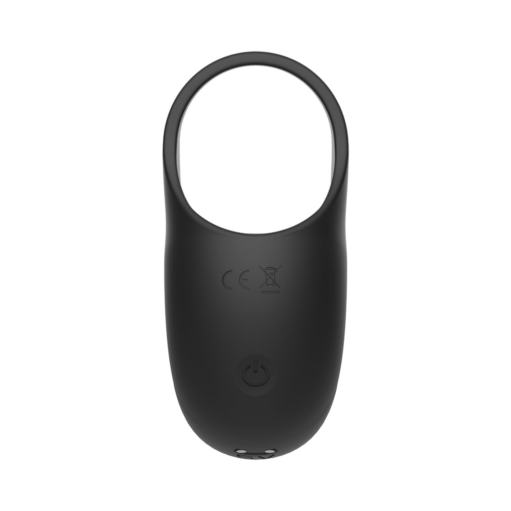 Zero Tolerance Vibrating Ball Cradle Rechargeable Remote-Controlled Silicone Cockring Black - Fantasies Boutique