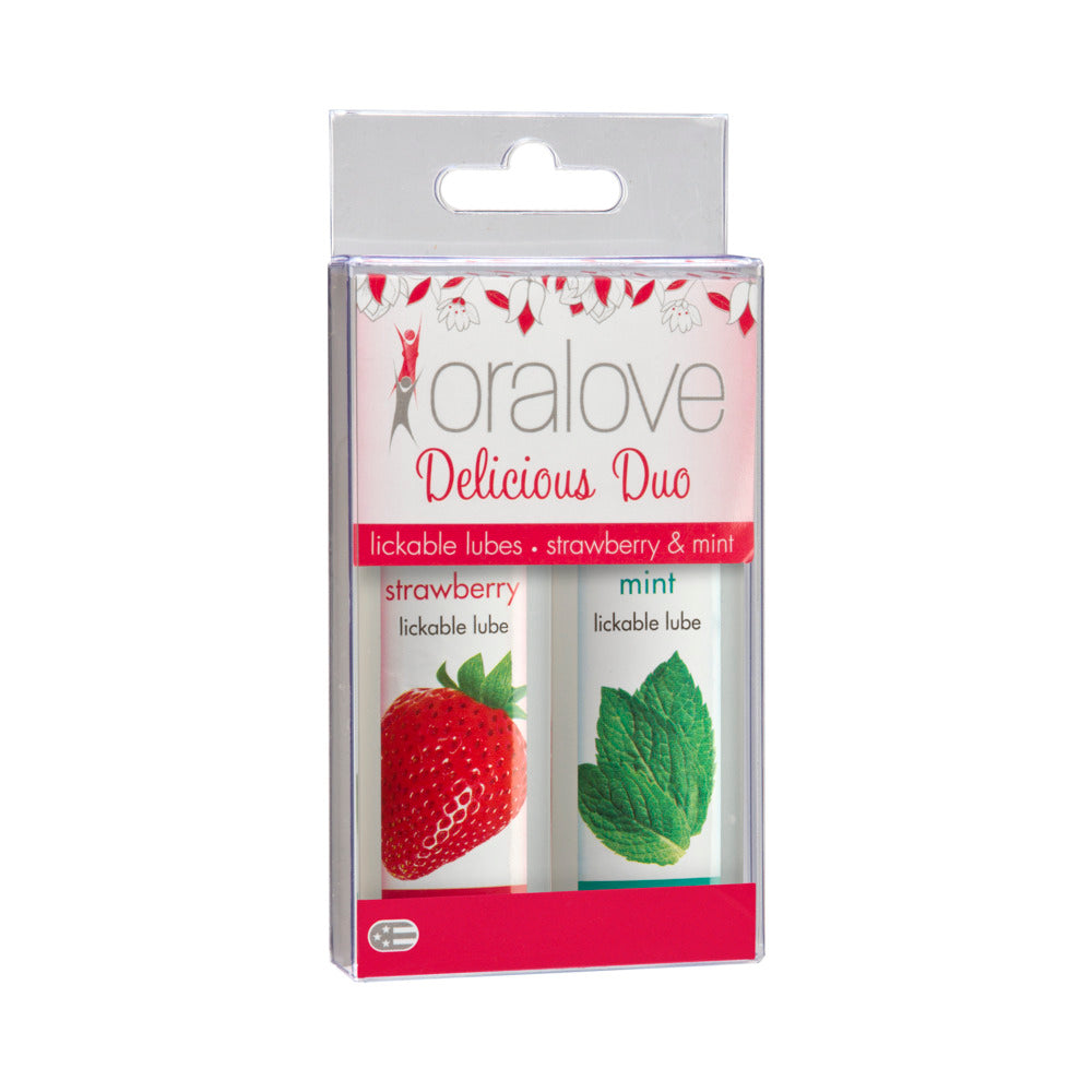 Oralove Delicious Duo Strawberry and Mint - Fantasies Boutique