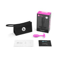 b-Vibe Snug Plug 1 Weighted Silicone Anal Plug Fuchsia - Fantasies Boutique