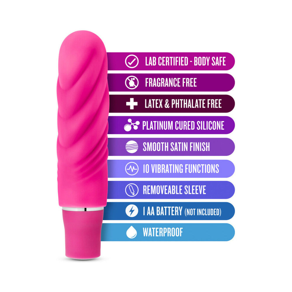 Blush Luxe Nimbus Mini Silicone Vibrator Pink - Fantasies Boutique