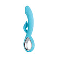 Evolved Triple Infinity Rechargeable Heating Suction Silicone Dual Stimulator Blue - Fantasies Boutique