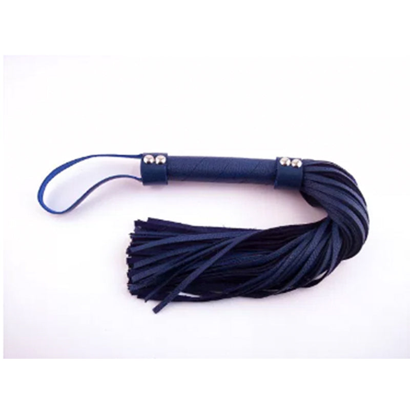 Rouge H-Style Leather Flogger Blue - Fantasies Boutique