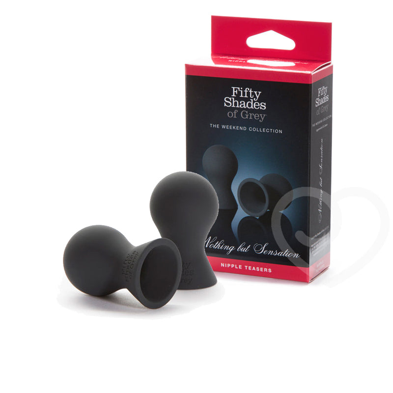Fifty Shades of Grey Weekend Collection Nothing But Sensation Silicone Nipple Teasers Black - Fantasies Boutique