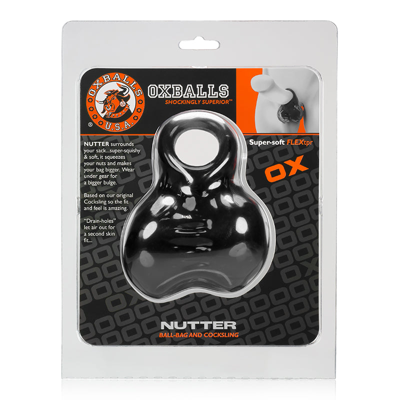 OxBalls Nutter Ballsack, Black - Fantasies Boutique