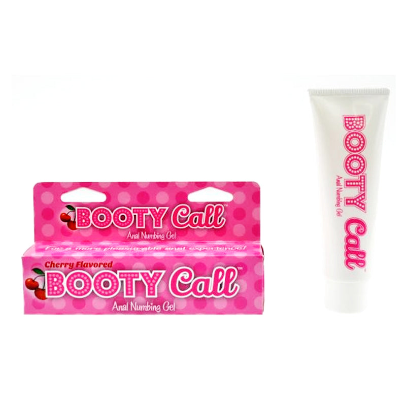 Booty Call Cherry Flavored Anal Numbing Gel 1.5oz. With Benzocaine - Fantasies Boutique