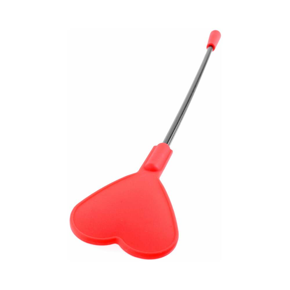 Fetish Fantasy Series Silicone Heart Crop Red - Fantasies Boutique