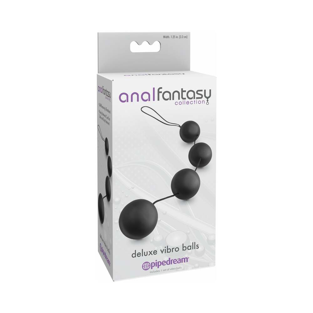 Pipedream Anal Fantasy Collection Deluxe Vibro Balls Black - Fantasies Boutique