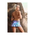 Fantasy Lingerie Vibes Plur Holographic Cut Out Skirt Separate Aqua Holo M/L - Fantasies Boutique
