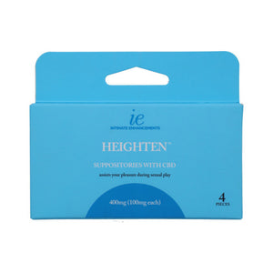 Doc Johnson Heighten Suppositories with CBD 400mg (100mg/ea) 4 pcs - Fantasies Boutique