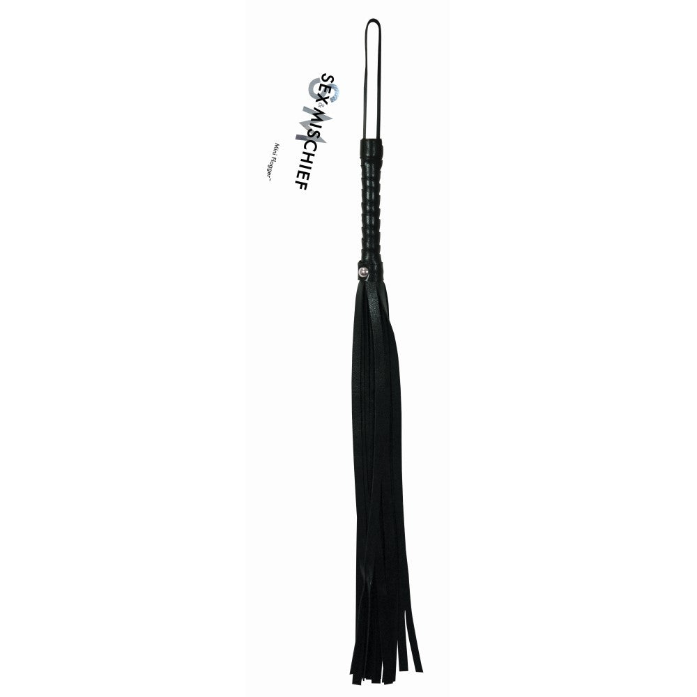 Sportsheets Sex & Mischief Mini Flogger Black - Fantasies Boutique