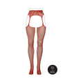 Le Desir Fishnet and Lace Garterbelt Stockings Sunset Glow Queen Size