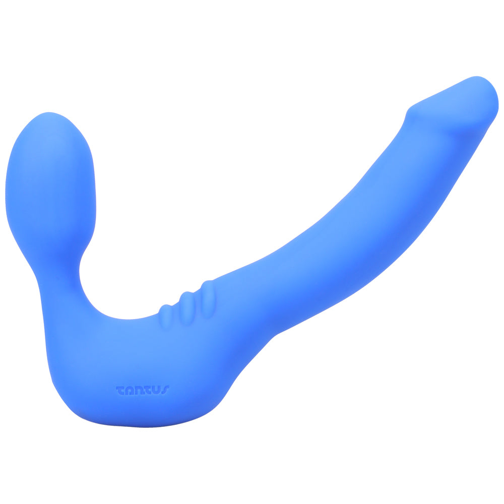 Tantus Strapless Slim Vibrating Strap-On Dildo Azure - Fantasies Boutique