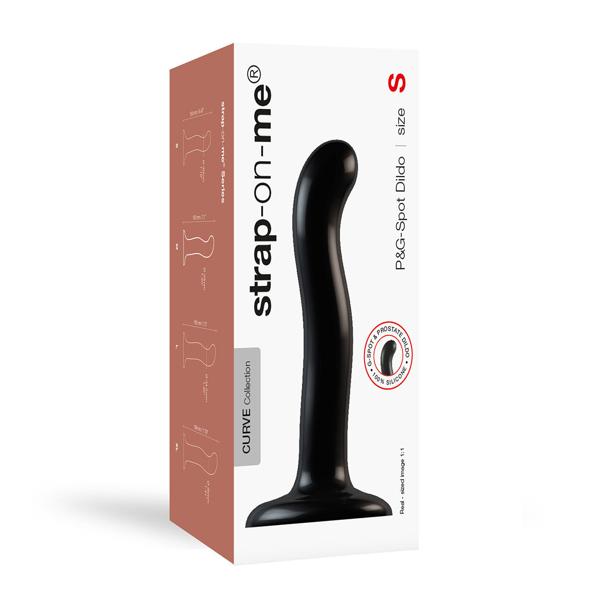Strap-On-Me P&G-Spot Dildo Black Small