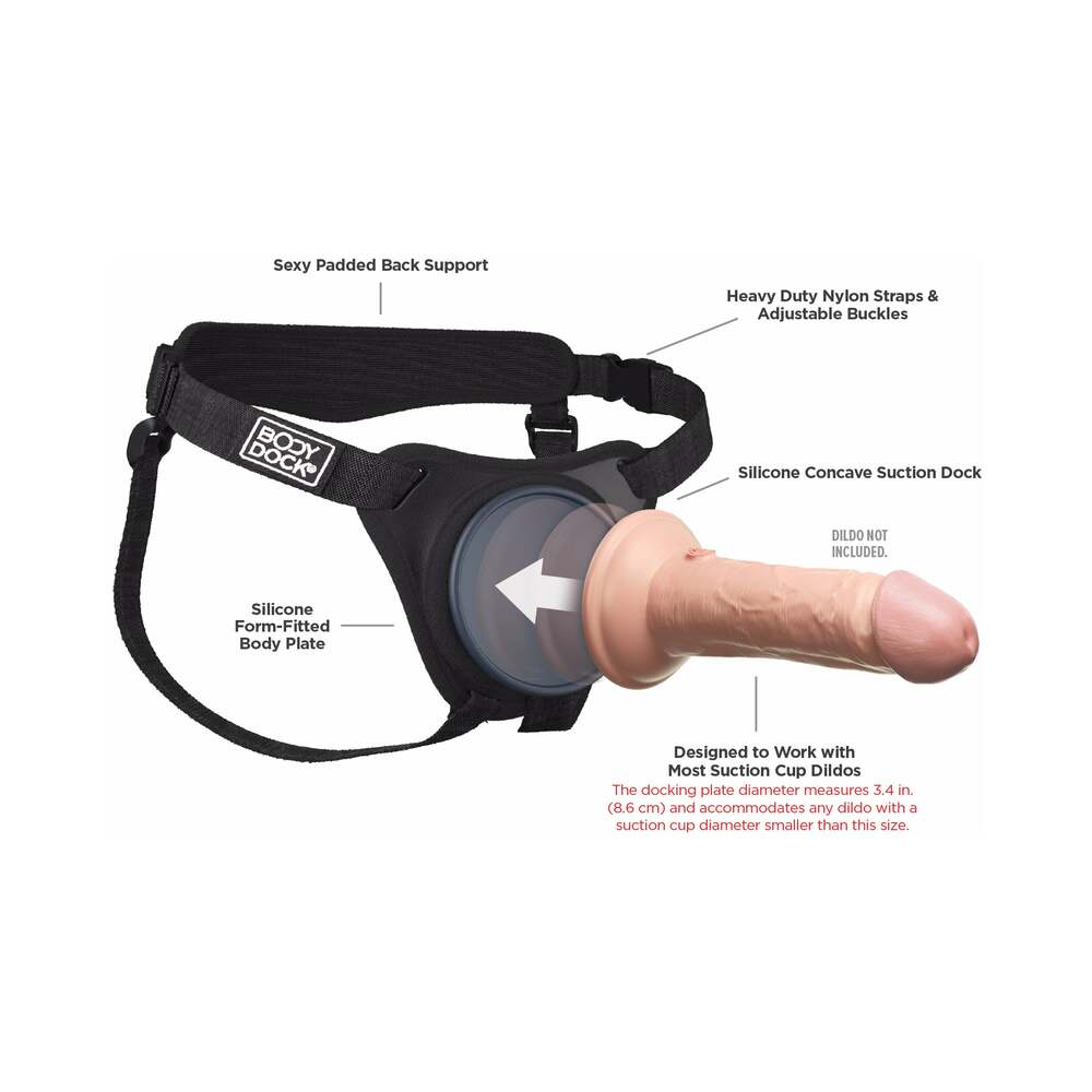 Body Dock Elite Silicone Strap-On Harness - Fantasies Boutique