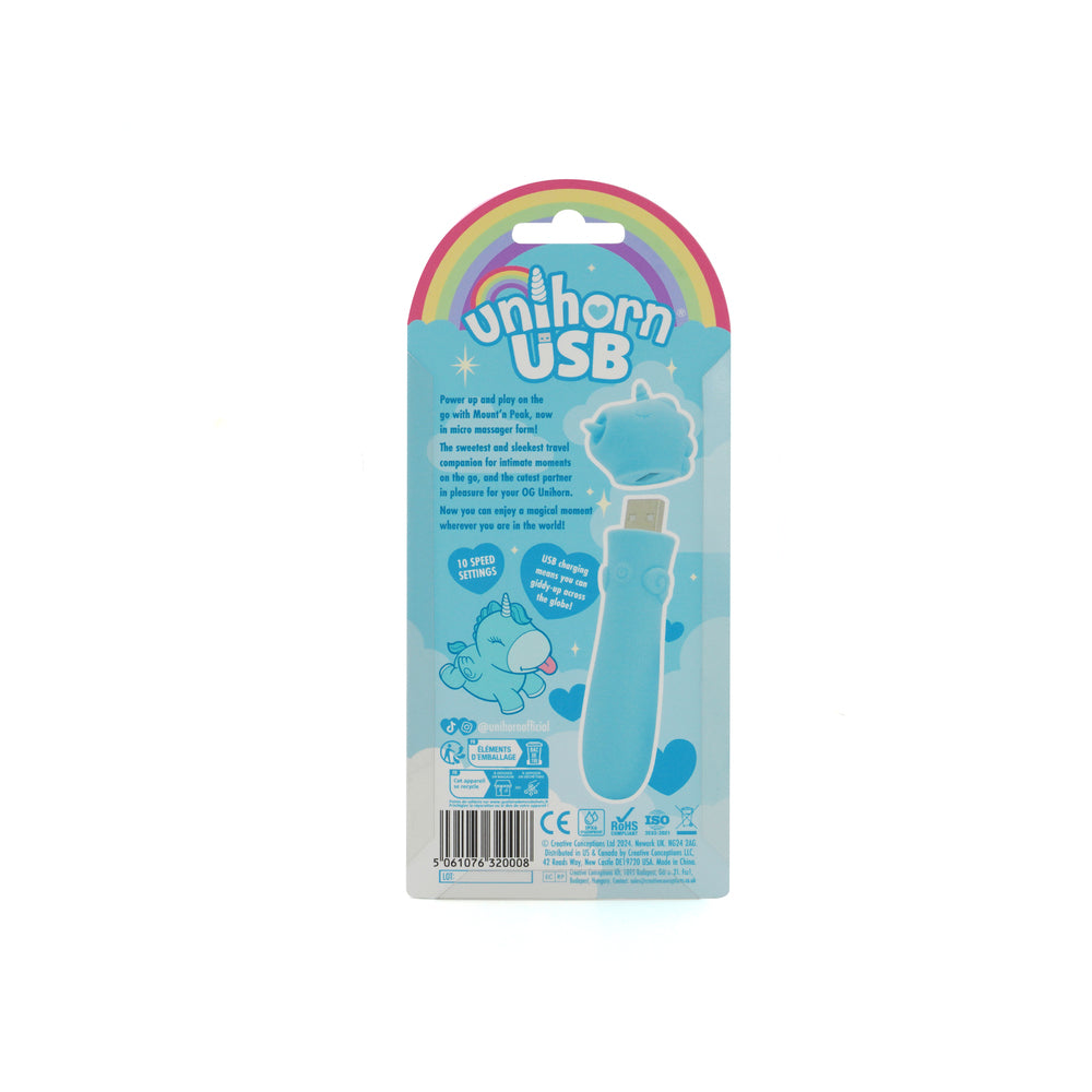 Unihorn USB Bullet Mount'n Peak Blue