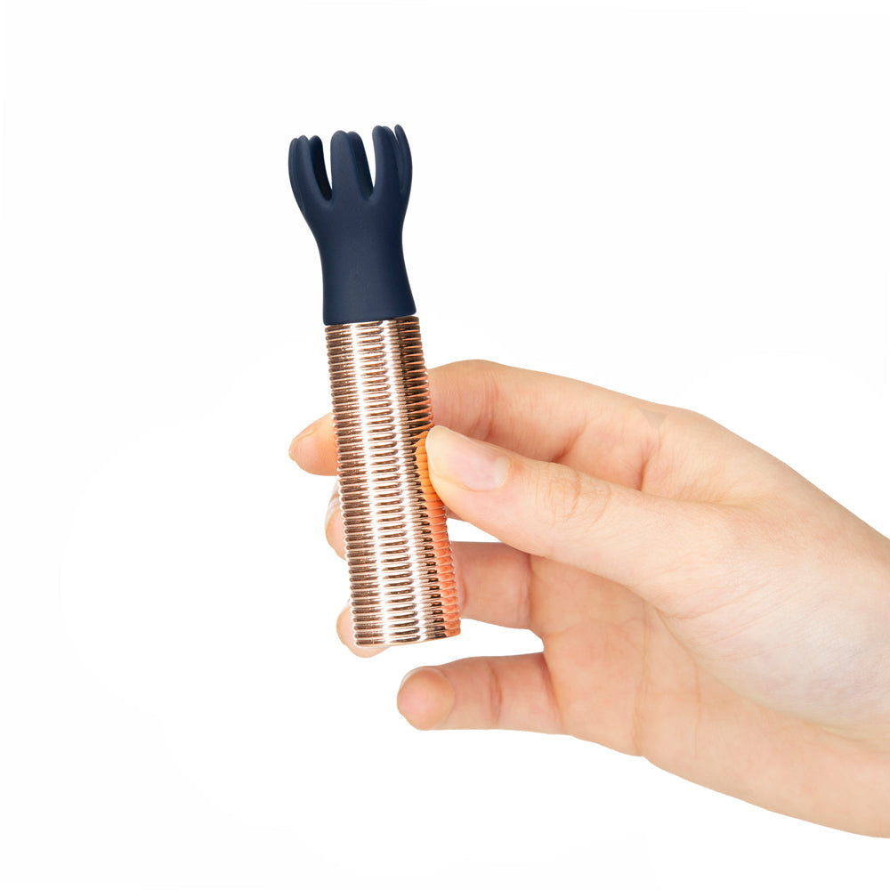 Pillow Talk Secrets Desires 6-Piece Silicone Mini Massager Set Navy - Fantasies Boutique