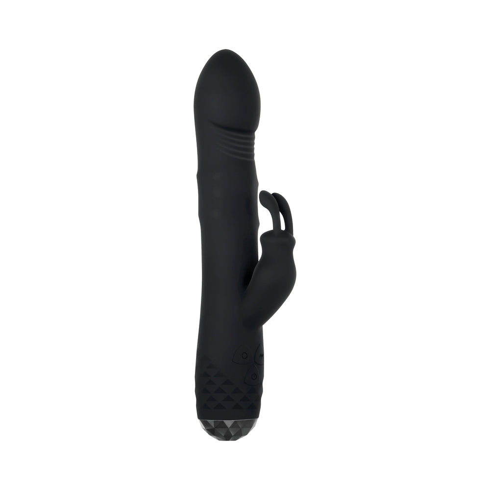 Evolved Bodacious Bunny Rechargeable Silicone Rabbit Vibrator Black - Fantasies Boutique