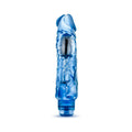 Naturally Yours Wild Ride Realistic 9 in. Vibrating Dildo Blue - Fantasies Boutique
