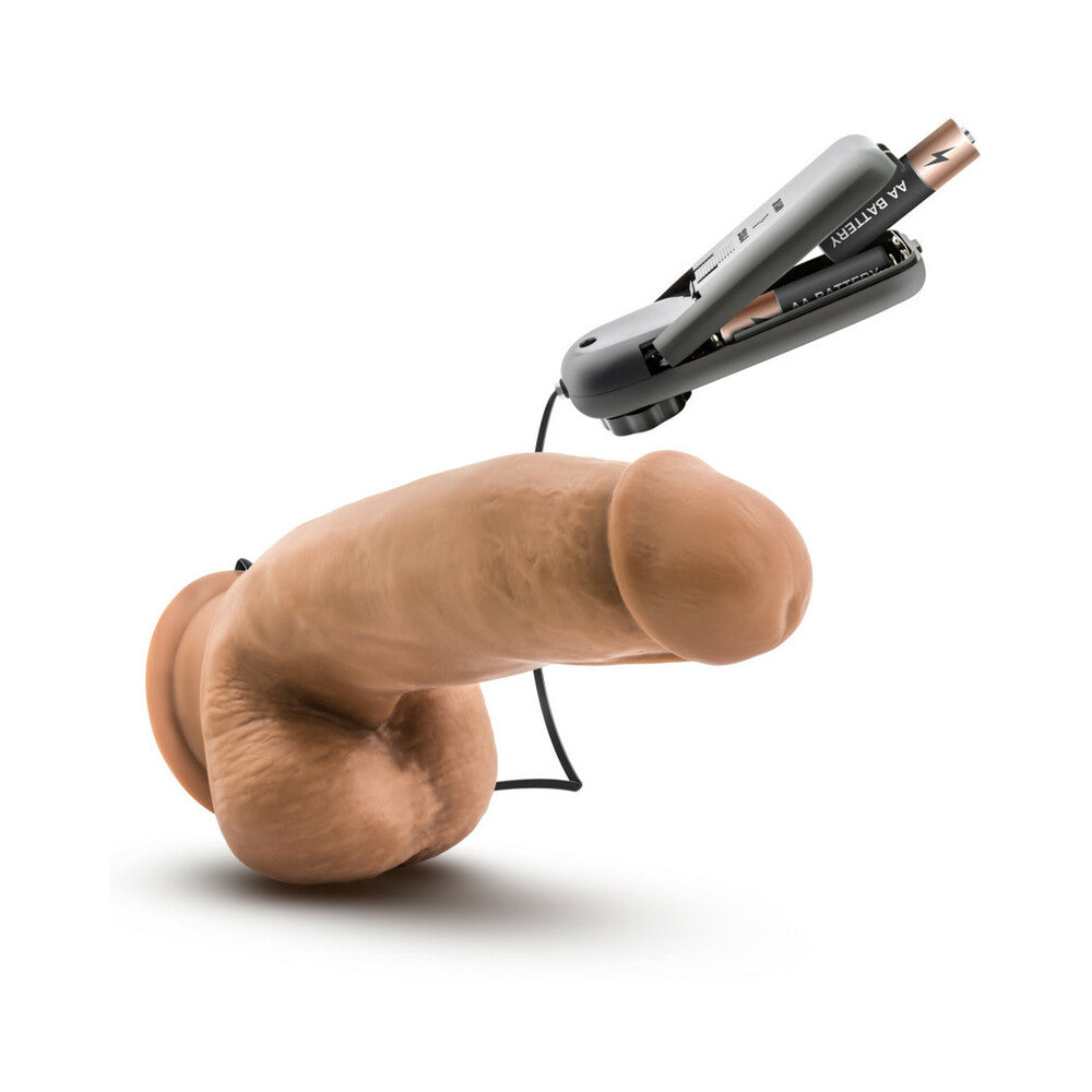 Loverboy MMA Fighter Remote-Controlled 7 in. Vibrating Dildo with Balls Tan - Fantasies Boutique