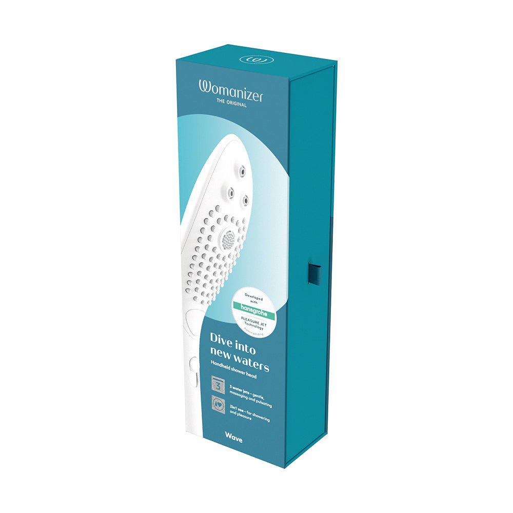Womanizer Wave Shower Head Masturbator White - Fantasies Boutique