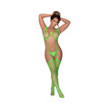 Magic Silk Seamless Bodystocking & G-String Panty Set Lime OS
