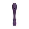 VIVE MIRAI Rechargeable Double Ended Pulse Wave & Air Wave Bendable Silicone Vibrator Purple - Fantasies Boutique