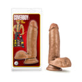 Coverboy Manny The Fireman Realistic 7 in. Dildo with Balls Tan - Fantasies Boutique