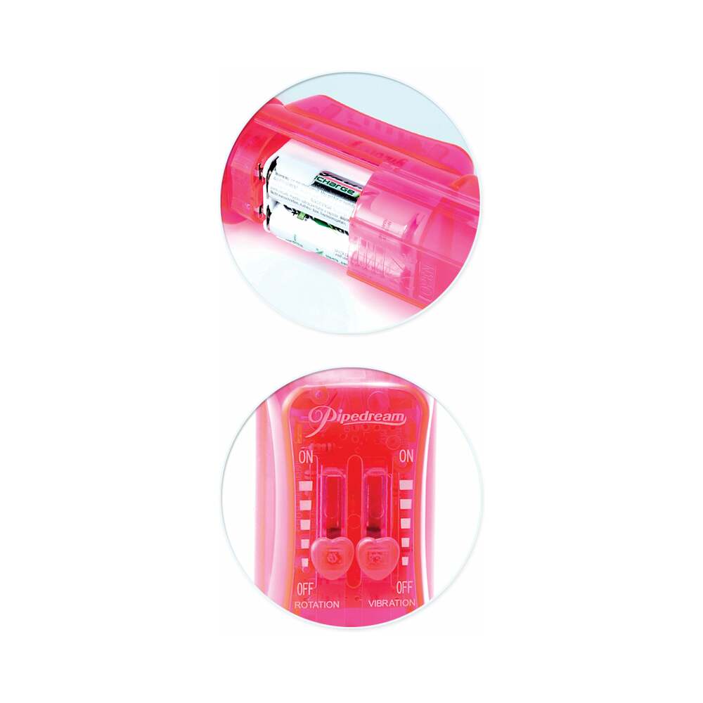Pipedream Total Ecstasy Triple Stimulator Vibe Dual-Entry Rabbit Vibrator Pink - Fantasies Boutique