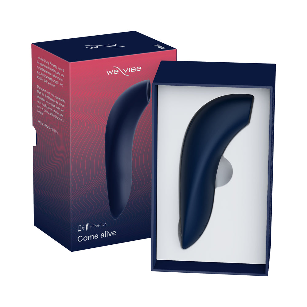 We-Vibe Melt Rechargeable Silicone Pleasure Air Clitoral Stimulator Midnight Blue - Fantasies Boutique
