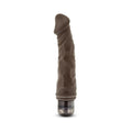 Dr. Skin Vibe 6 Realistic 8.75 in. Vibrating Dildo Brown - Fantasies Boutique