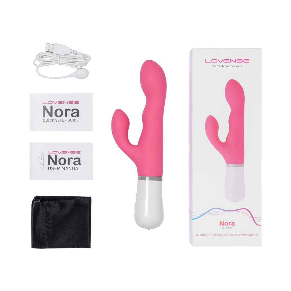 Lovense Nora Bluetooth Remote-Controlled Long-Distance Rabbit Vibrator - Fantasies Boutique