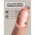 King Cock Elite 8 in. Vibrating Realistic Dildo With Suction Cup Beige - Fantasies Boutique