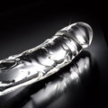 Icicles No. 62 Curved Realistic 6.5 in. Glass Dildo Clear - Fantasies Boutique