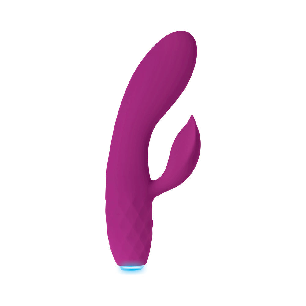 Evolved Glimmer Light-Up Rechargeable Silicone Dual Stimulator Purple - Fantasies Boutique