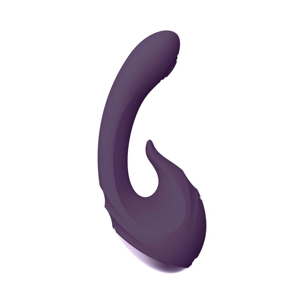 VIVE MIKI Rechargeable Pulse Wave & Flickering Dual Stimulation G-Spot Vibrator Purple - Fantasies Boutique