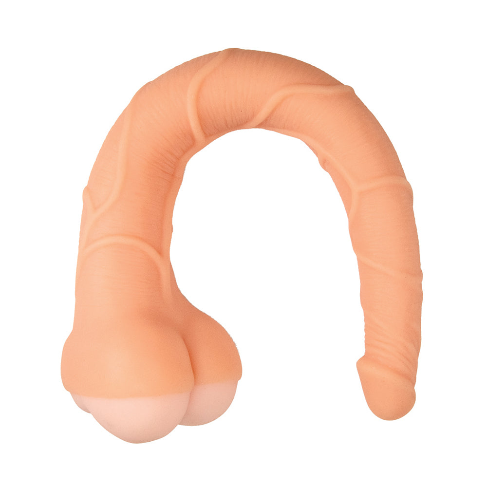 Realcocks Masturbator 14 in. 3-in-1 Dildo, Sleeve & Stroker Beige - Fantasies Boutique