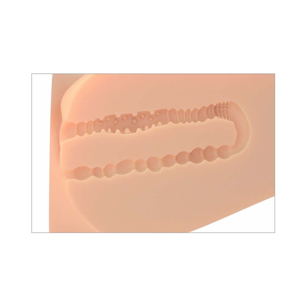 PDX Plus EZ Bang Torso Dual Entry Masturbator Beige - Fantasies Boutique